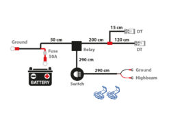 Alternative view of Autoline Ledningsnett 2 lys DT-2 (50 A)
