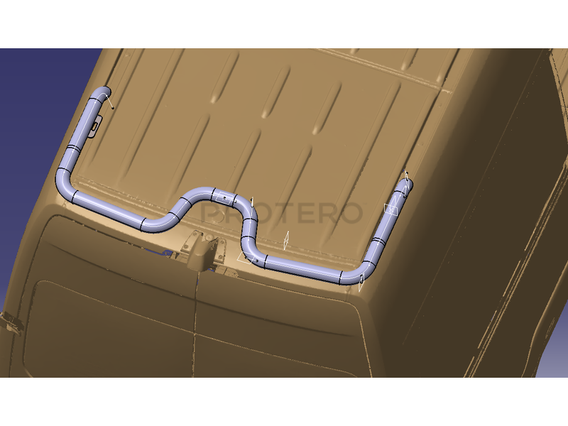 Takbøyle Bak MB Sprinter W906/W907 2014+ H2 (Blank) - Bilde 3