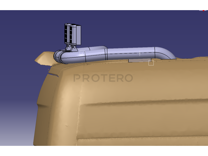 Takbøyle Bak MB Sprinter W906/W907 2014+ H2 (Blank) - Bilde 5