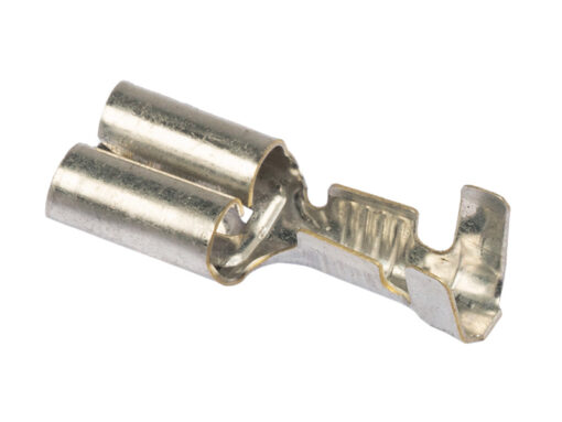 Kabelsko 6,3 mm relesokkel 0,5-1,5 mm² (100 stk.)