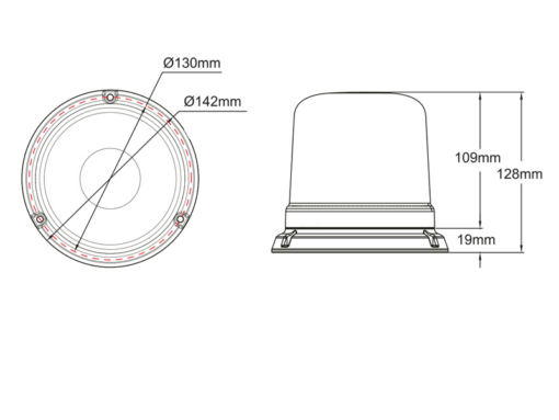 Axixtech B14 m/piggfeste (Oransje) - Bilde 3
