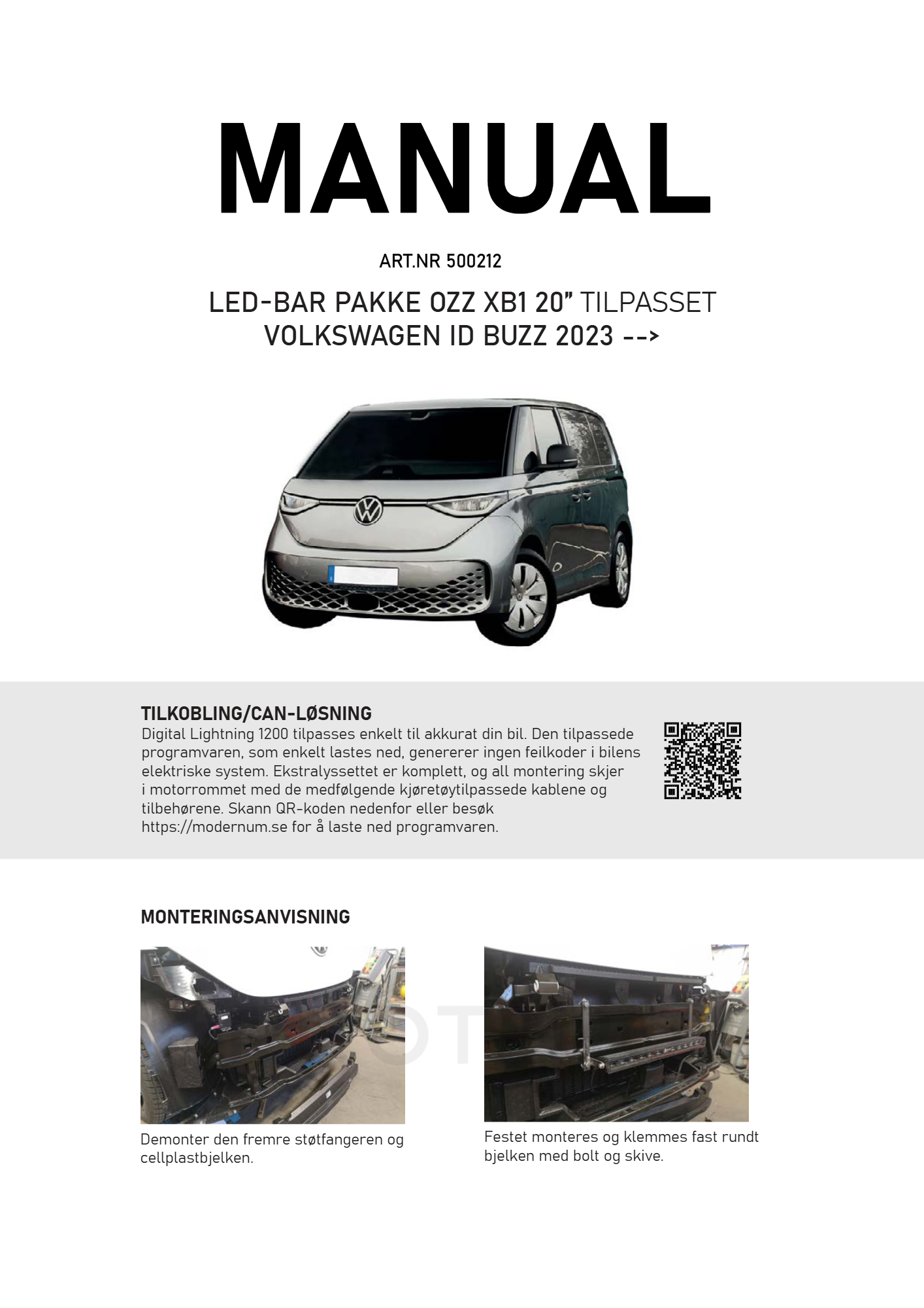OZZ VW ID Buzz 2023+ Grillkit - Bilde 3