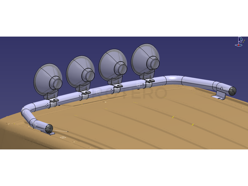 Takbøyle Bak VW Crafter 2017+ H2/H3 (Sort) - Bilde 4