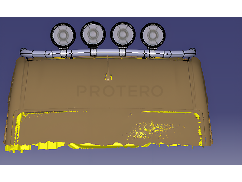 Takbøyle Front VW Crafter 2017+ H2 (Sort) - Bilde 2