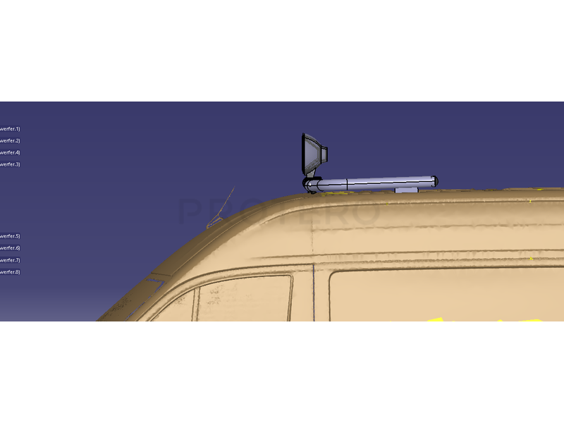 Takbøyle Front VW Crafter 2017+ H2 (Sort) - Bilde 4