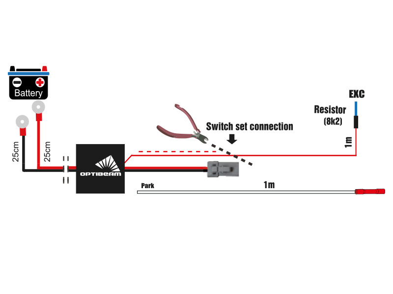 Optibeam Plug&Drive 1 lys DTP-2 (22,5 A) - Bilde 3