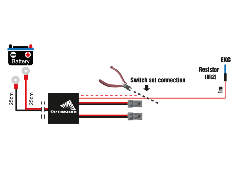 Optibeam Plug&Drive 2 lys DTP-2 (22 A) - Bilde 2