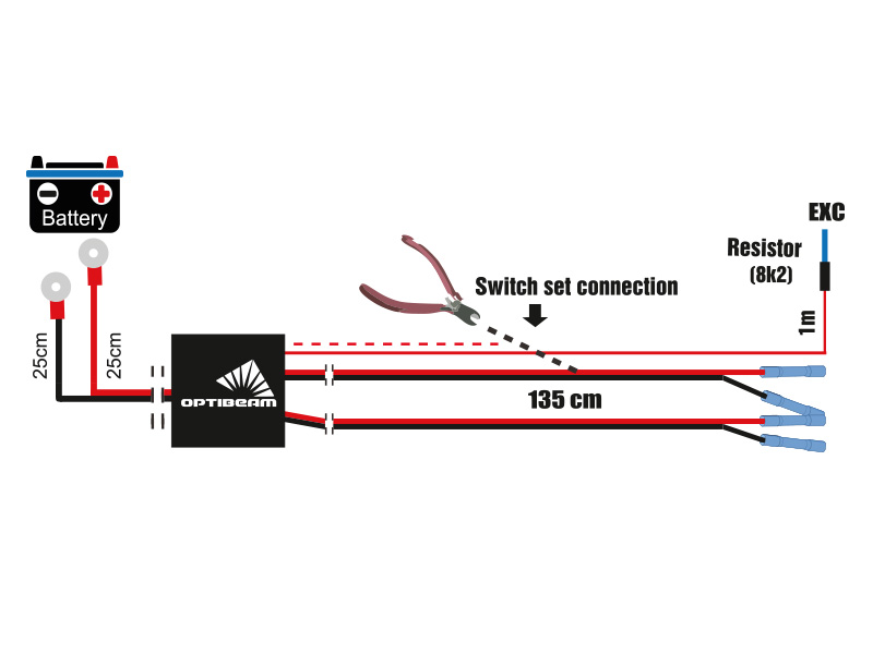 Optibeam Plug&Drive 2 lys (22 A) - Bilde 3