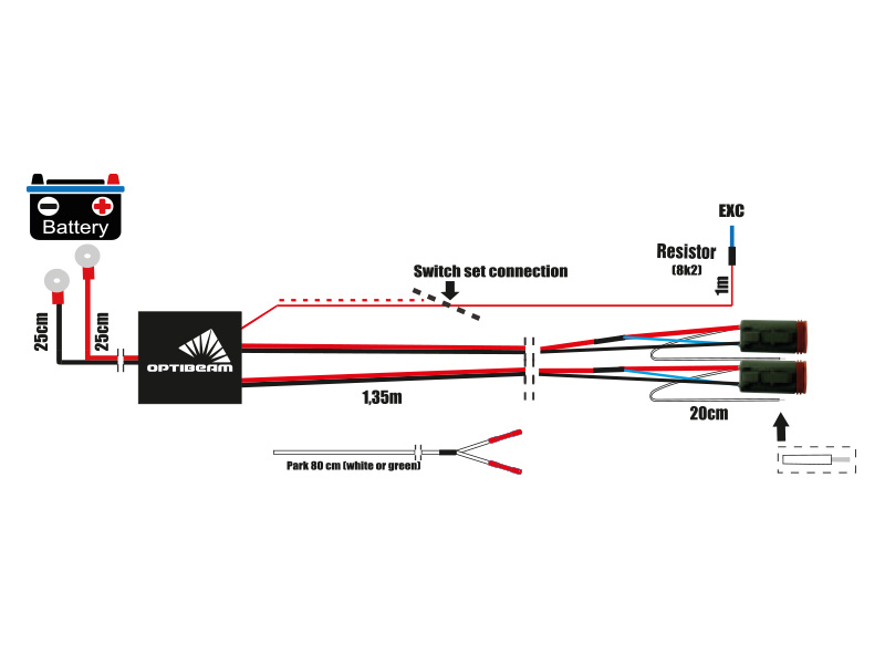 Optibeam Plug&Drive 2 lys DT-4 (24 A) - Bilde 3