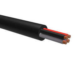 4-leder Kabel Sort – 4x1,5mm² (50m)